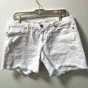 Paige white denim shorts - size 30
